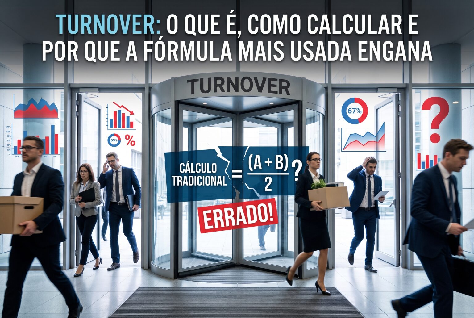Imagem de capa do artigo Turnover: o que é, como calcular e por que a fórmula mais usada engana